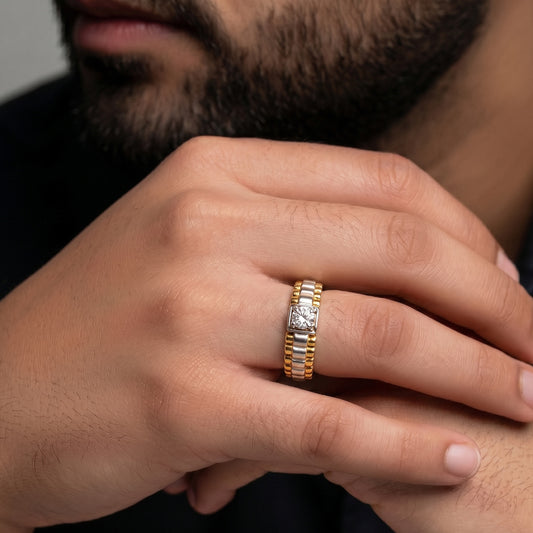 One Gold Yellow Ring-12101