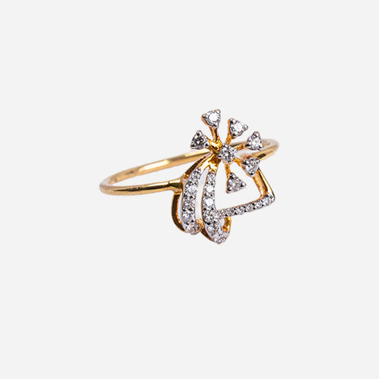 One Yellow Gold 18 Kt-82406