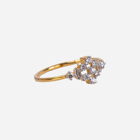 One Yellow Gold 18 Kt-22407