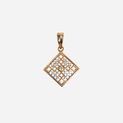 One yellow gold pendant-1910