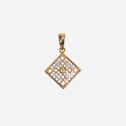 One yellow gold pendant-1910