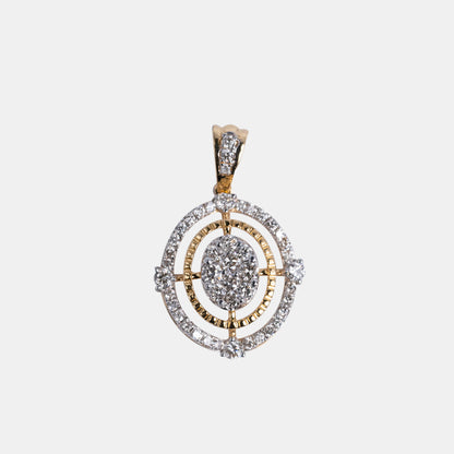 One yellow gold pendant-2402