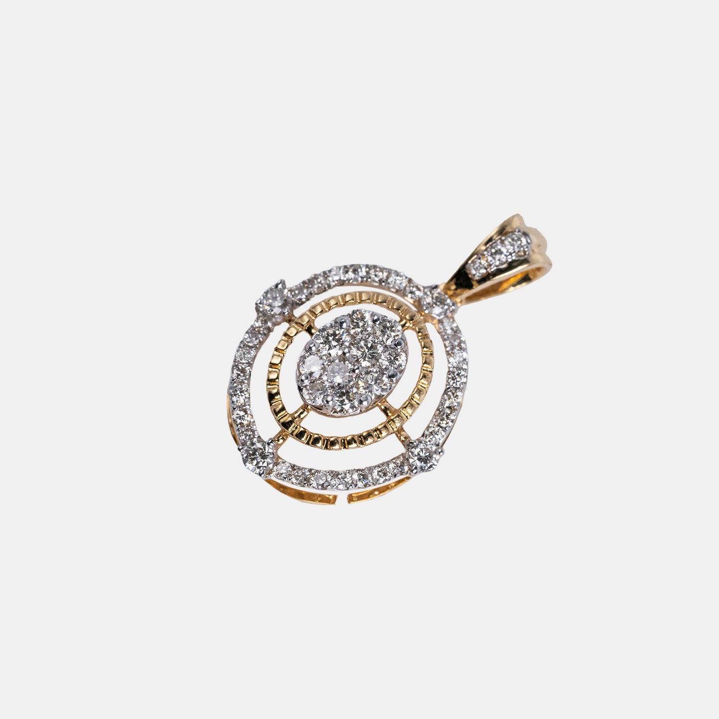 One yellow gold pendant-2402