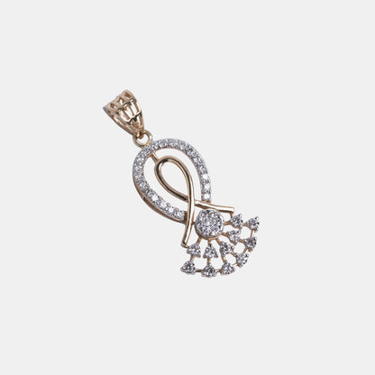 One Rose Gold 18KT pendant-B0035