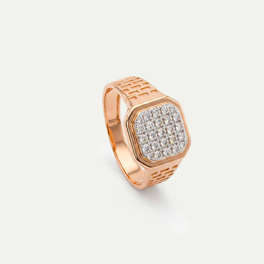 One Rose Gold 14kt Ring -A0126