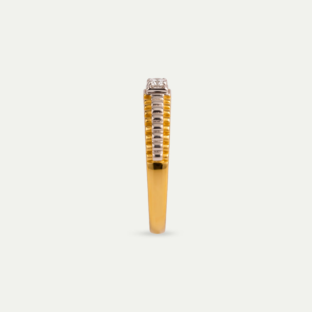 One Gold Yellow Ring-12101