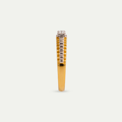 One Gold Yellow Ring-12101