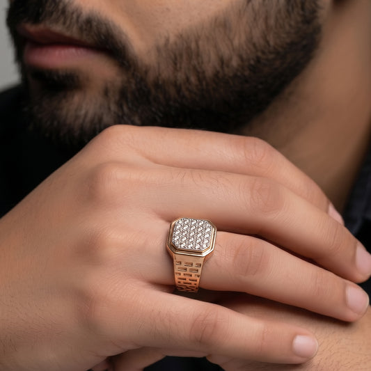One Rose Gold 14kt Ring -A0126