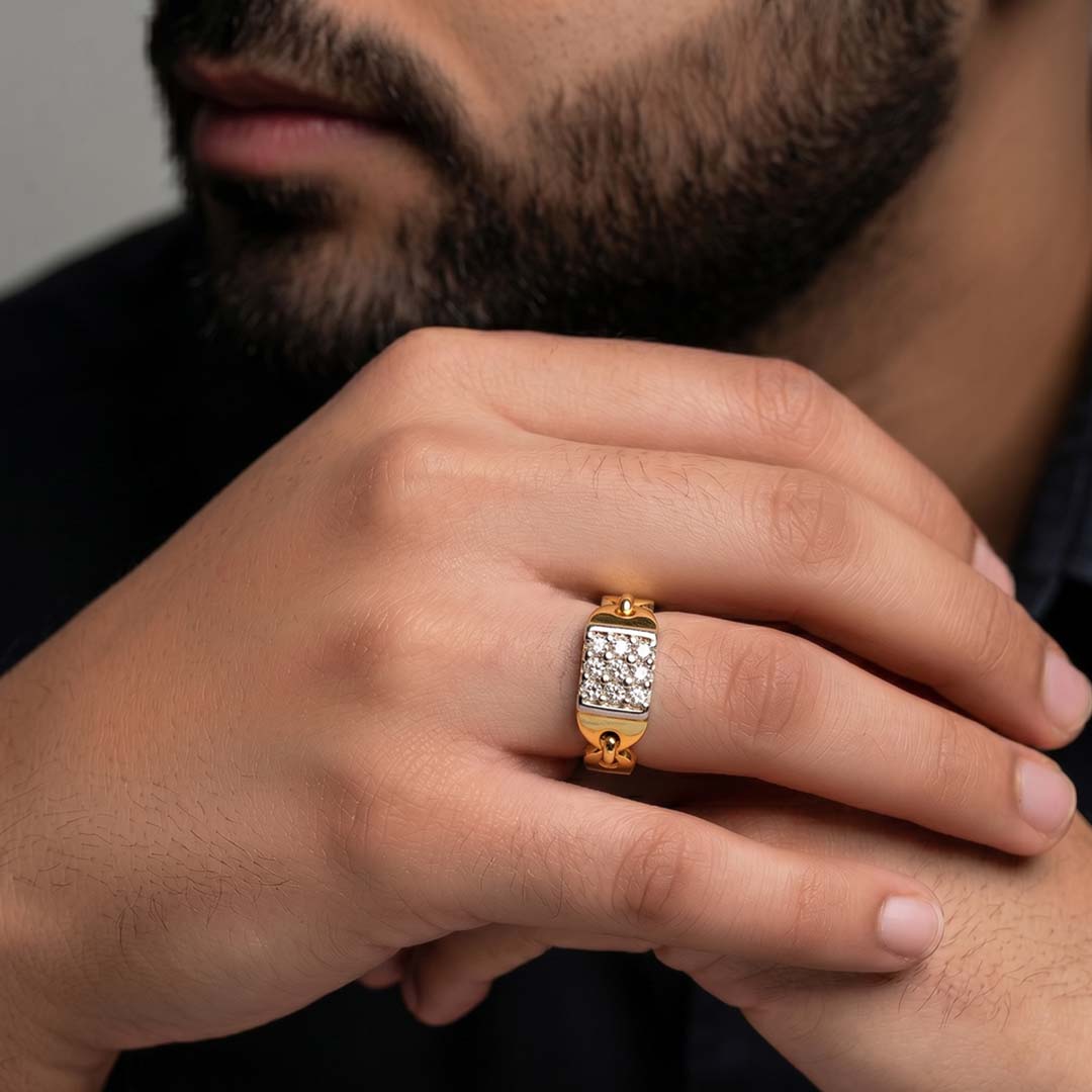 One Gold Yellow Ring-32009