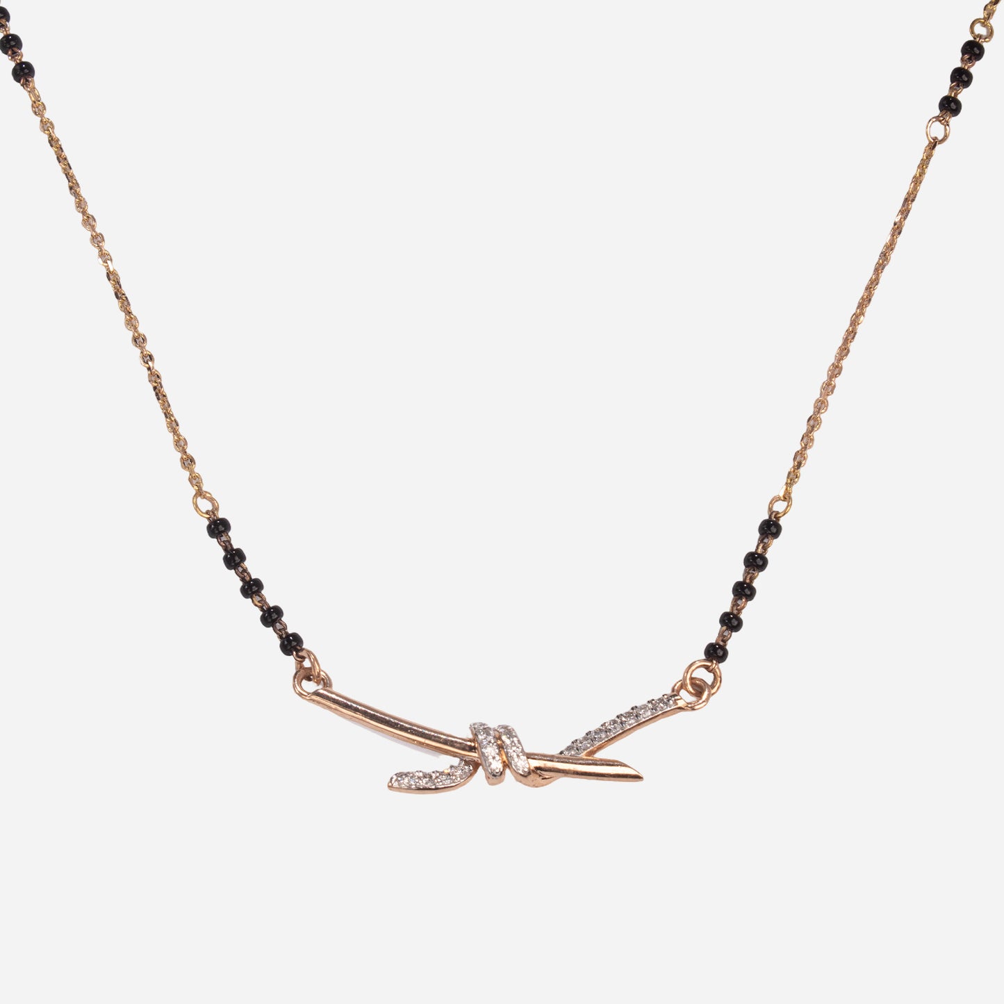 Yellow Gold Pendant (with Mangalsutra)-2504