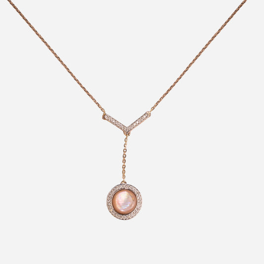 Rose Gold Chain Pendant-2407