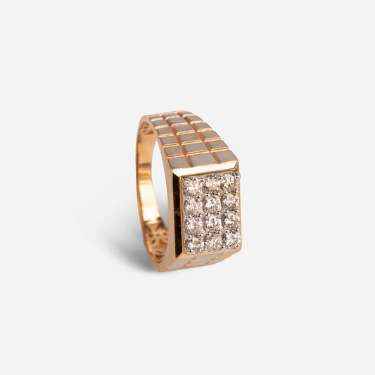 One Rose Gold 18 Kt Ring-B0024