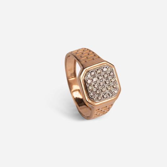 One Rose Gold 14kt Ring -A0126