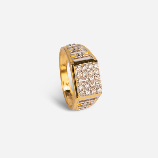 One Yellow Gold Ring-32404