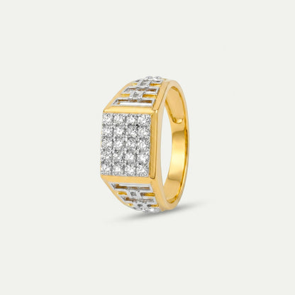 One Yellow Gold Ring-32404