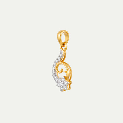 White & Yellow Pendant-704F