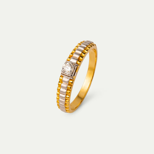 One Gold Yellow Ring-12101
