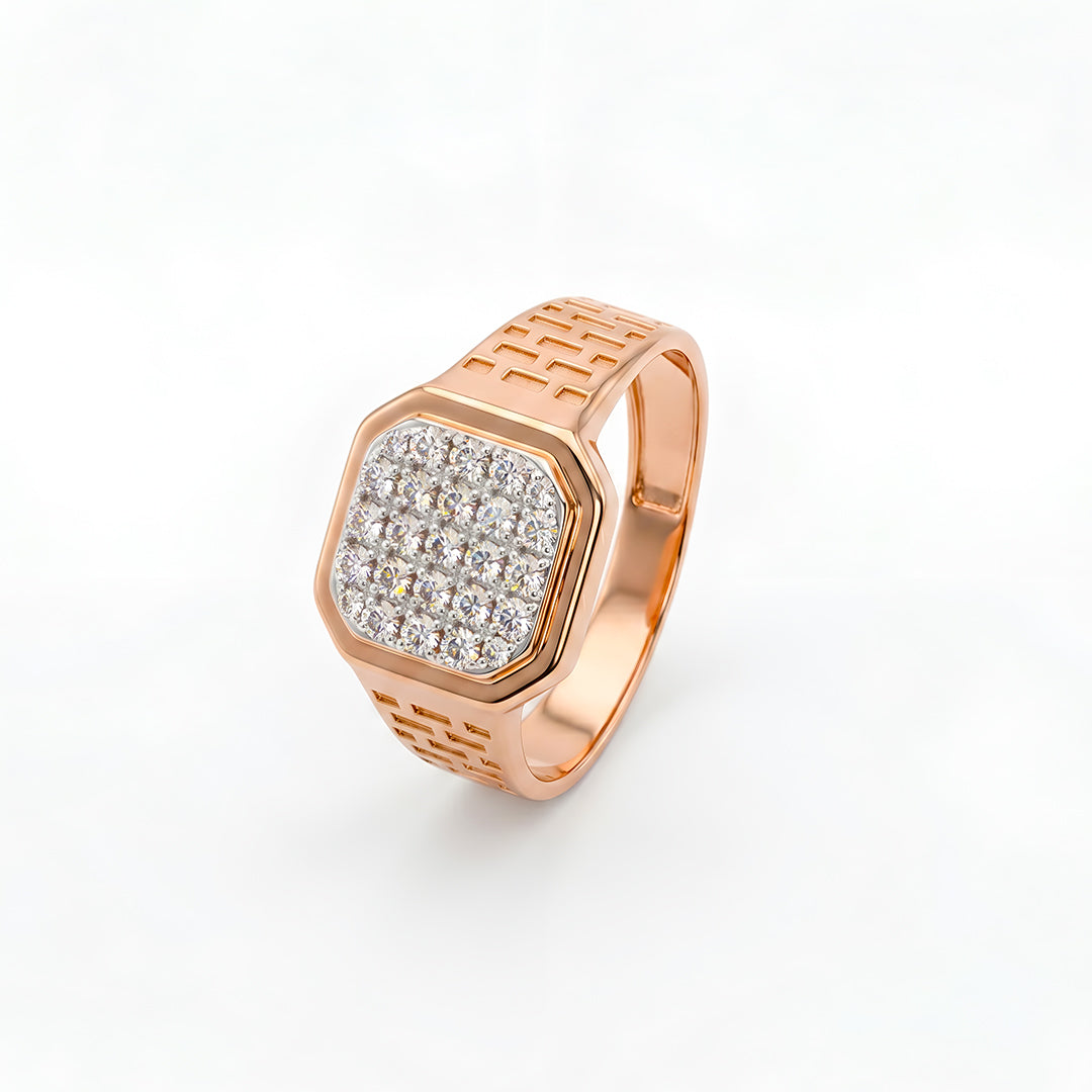 One Rose Gold 14kt Ring -A0126