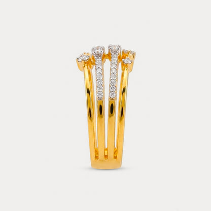 Ring White And Yellow 14 Kt