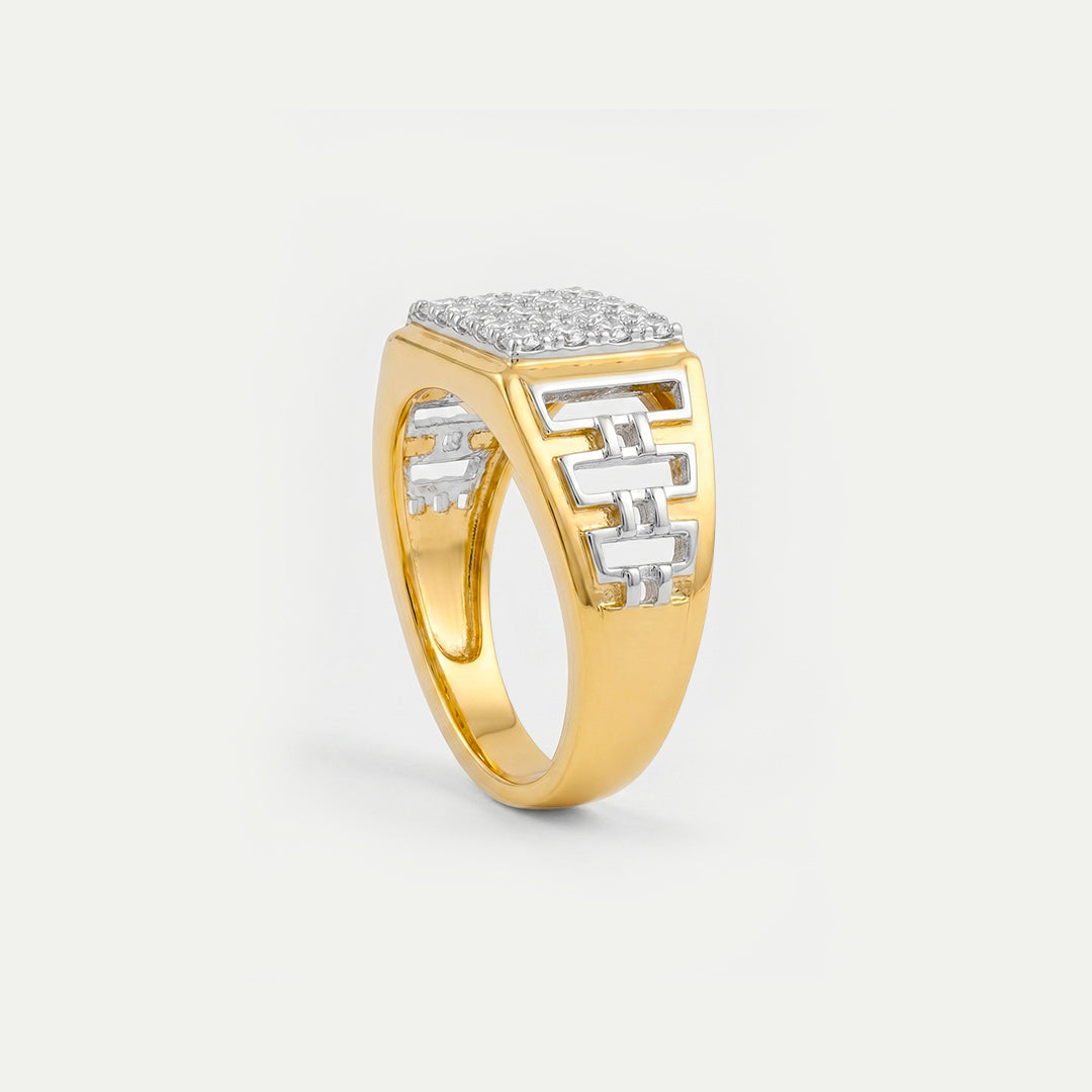 One Yellow Gold Ring-32404