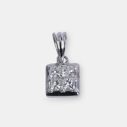 One White Gold Pendant-2404